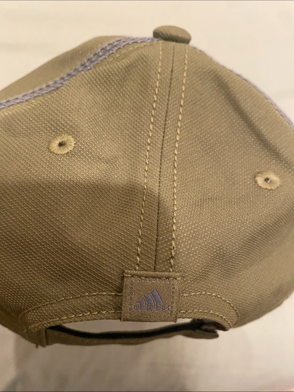 adidas Olive with Gray Logo Baseball Cap - Picture 2 of 4